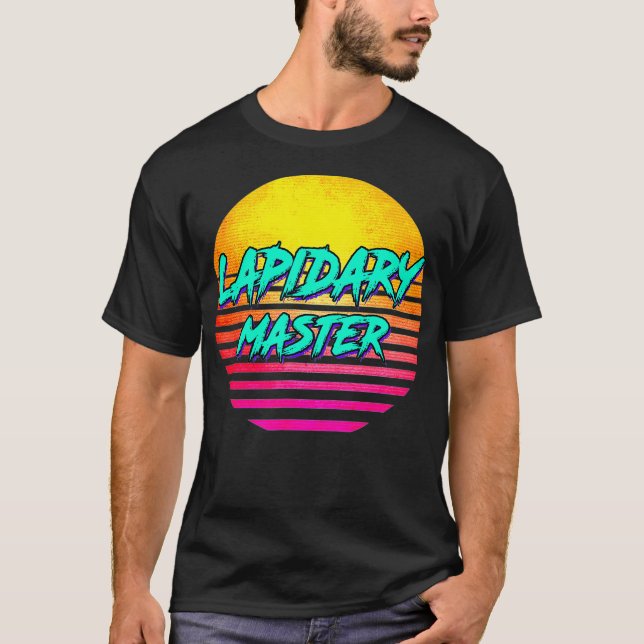 Camiseta Master retrô-laptop dos anos 80 (Frente)