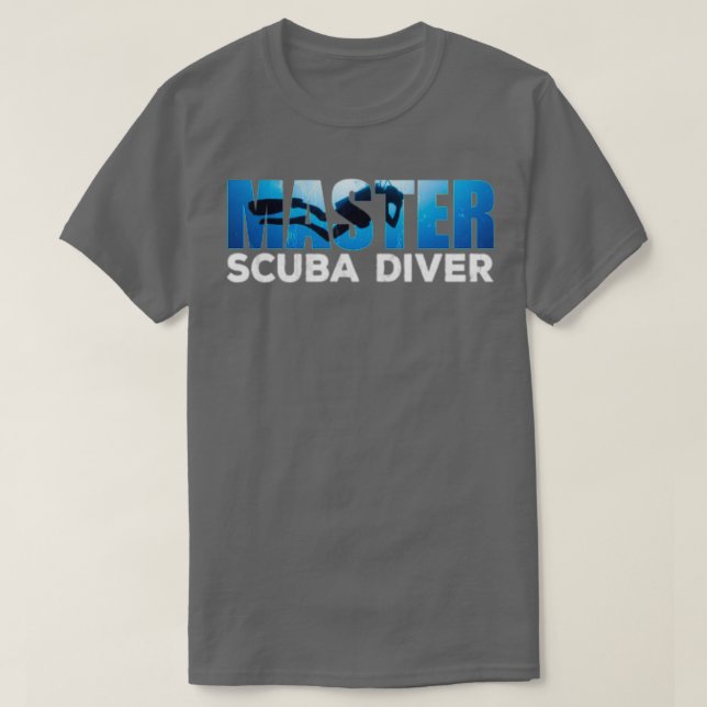Camiseta Master Scuba Diver Para Viciados Em Unidade (Frente do Design)