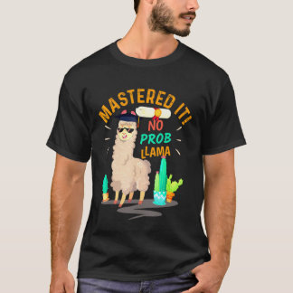 Camiseta Mastered It No Prob Lama Class Of 2019 Graduation