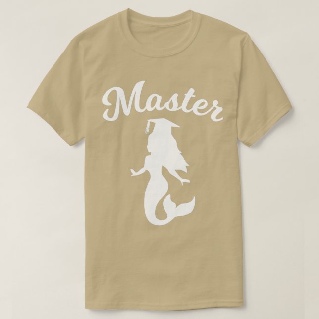 Camiseta Masters Degree Graduation Mermaid Gift 1 (Frente do Design)