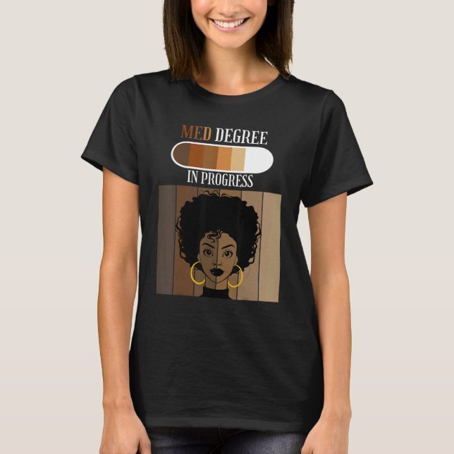 Camiseta Masters in Education Degree MED In Progress Gradua (Frente)