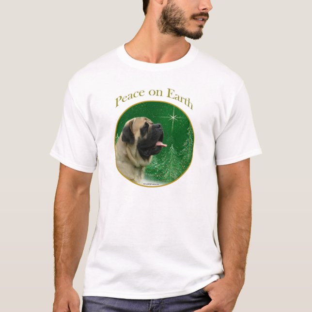 Camiseta Mastiff (afã) Paz (Frente)