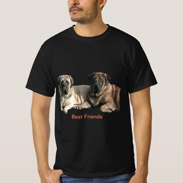 Camiseta Mastiff beste Freunde (Frente)