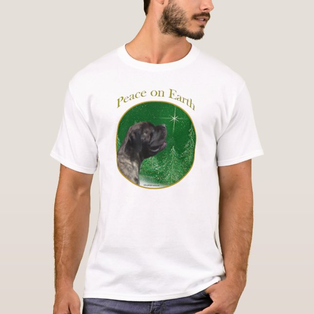Camiseta Mastiff (brindle) Paz (Frente)