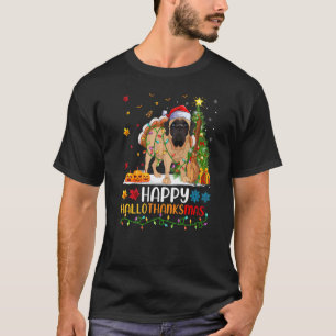 Camiseta Mastiff Dog Happy Mastiff Hellothanksmas