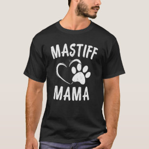 Camiseta Mastiff Inglês Mama Pet Lover Roupa Dog Mastiff