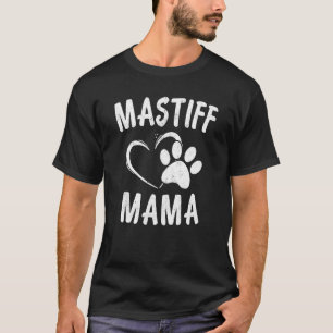 Camiseta Mastiff Inglês Mama Pet Lover Roupa Dog Mastiff