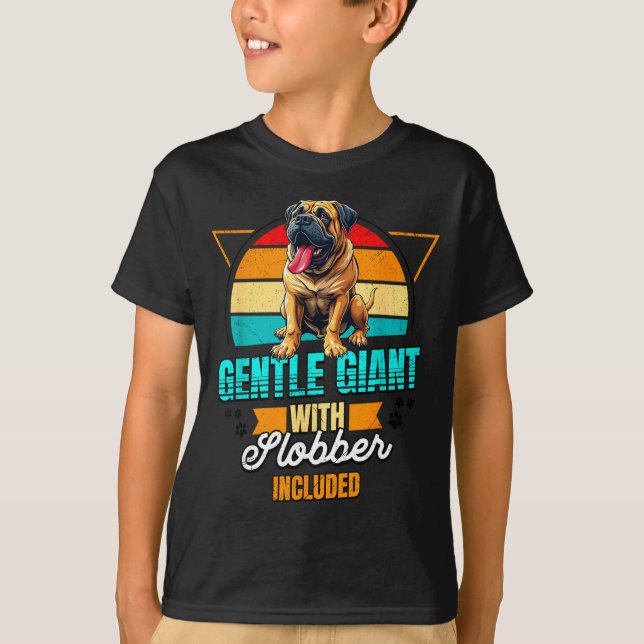 Camiseta Mastiff Lover Funny Mastiff Dog Retro  (Frente)