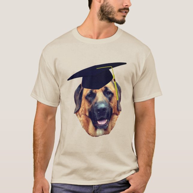 Camiseta Mastiff No Cachorro Engraçado Boné de formatura (Frente)