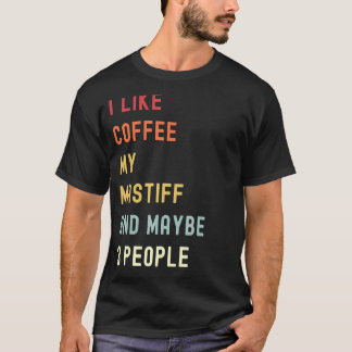 Camiseta Mastiff Retro Dog E Café