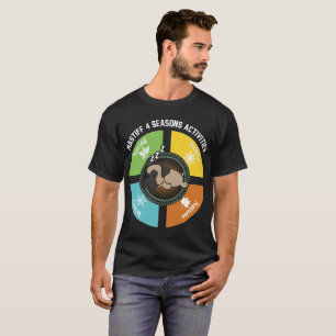 Camiseta Mastiff Tshirt de quatro atividades das estações