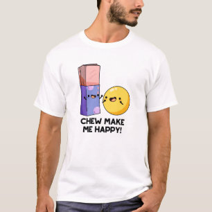 Camiseta Mastigue Me Faz Feliz Brincadeira