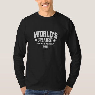 Camiseta Mastim Espanhol Feminino Para Mãe Raça de Cachorro