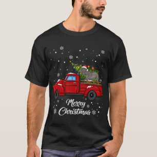 Camiseta Mastim napolitano Caminhão Vermelho Caminhão Merry