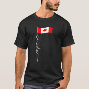 Camiseta Mastro de bandeira do Canadá Bandeira canadense