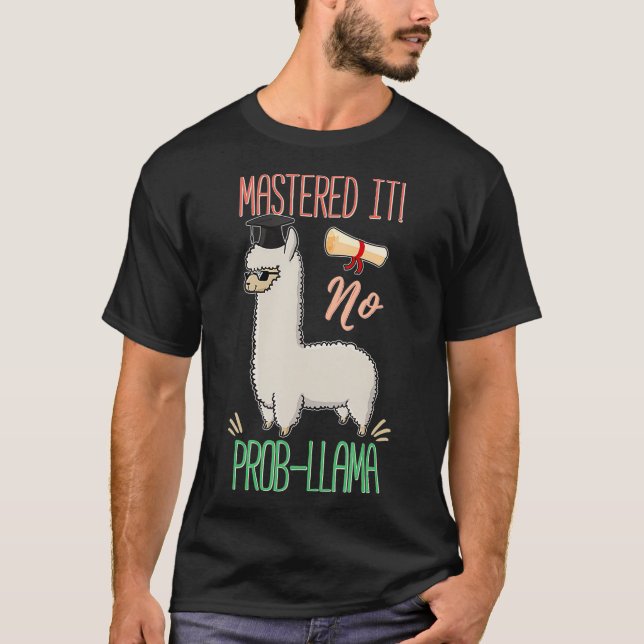 Camiseta Mastrou-o sem Prob-Llama (Frente)