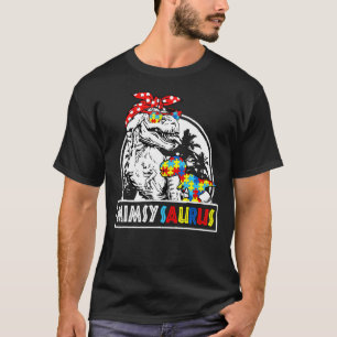 Camiseta Mat Da Família Mimsy Saurus T Rex Dinosaur