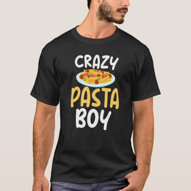 Camiseta Mata Louca Humorosa Para Garotos Comidas Italianos (Frente)