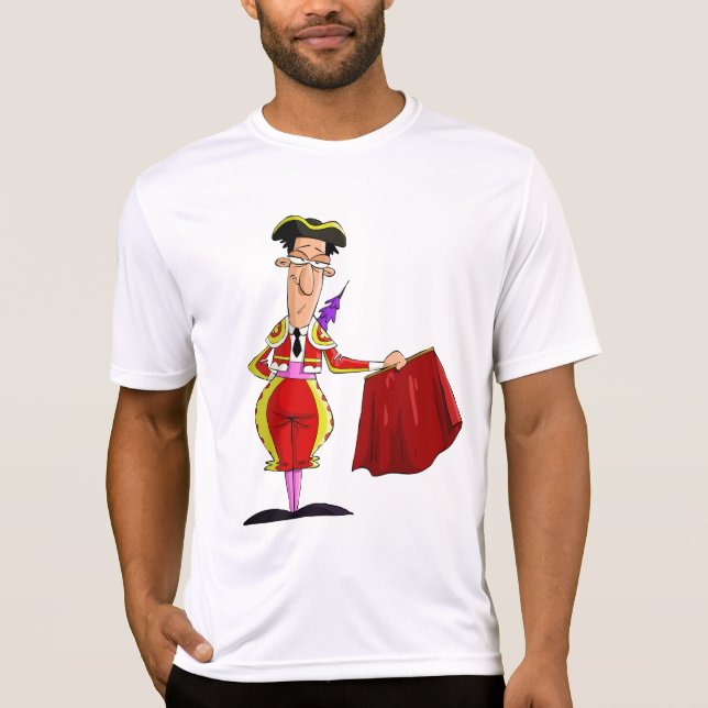 Camiseta Matador with Red Cape Spanish Bullfighter (Frente)
