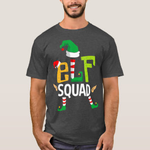 Camiseta Matança de Natal da Família Elf Squad Engraçado