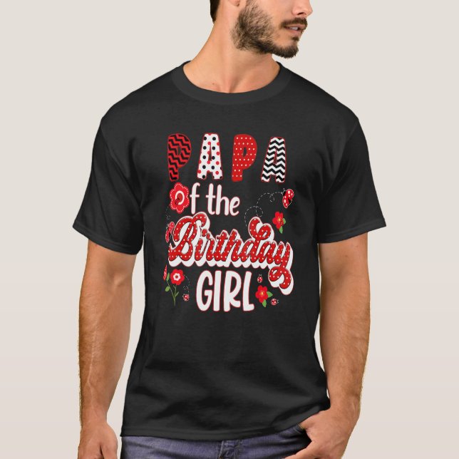 Camiseta Matança Familiar de Aniversário do Partido Ladybug (Frente)