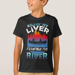 Camiseta Matando meu fígado só de flutuar na jangada do rio