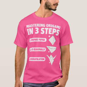 Camiseta Matando Origami em 3 Etapas Papel Crane Japonês
