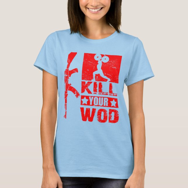 Camiseta Matar A Sua MADEIRA - Senhoras Queimadas (Frente)