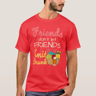 Camiseta Matar Amigos Não Deixar Amigos Knit Fritar Bebado