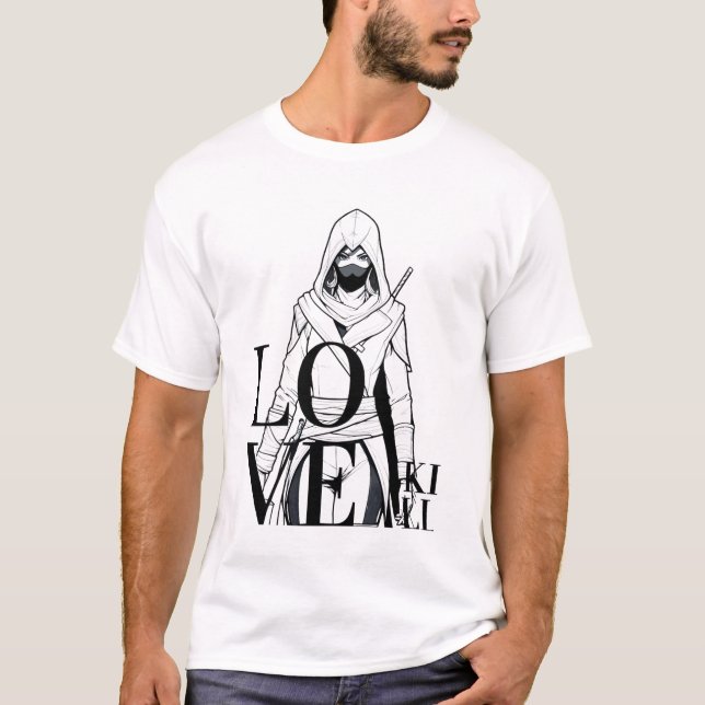 Camiseta Matar do Amor: Misteriosa Arte Assassin (Frente)