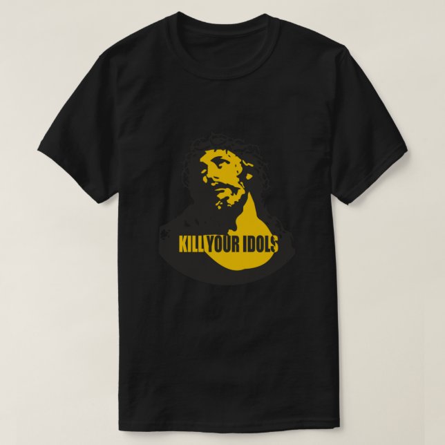 CAMISETA MATAR SEUS IDÓIS  (Frente do Design)