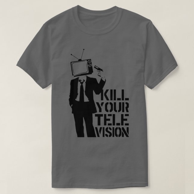 Camiseta Matar sua televisão (Frente do Design)