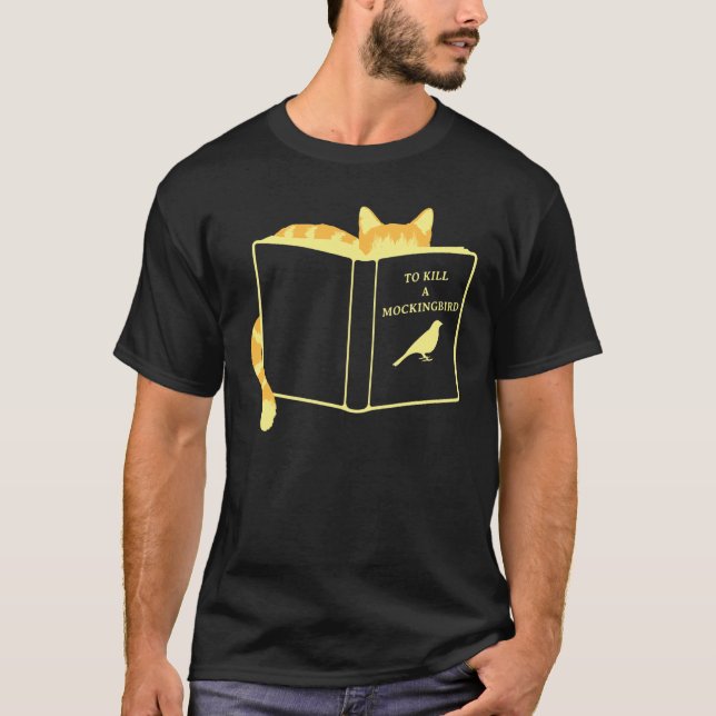 Camiseta Matar uma Cotovia  Gato (Frente)