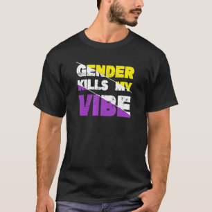 Camiseta Matares de gênero Meu Orgulho Não Binário
