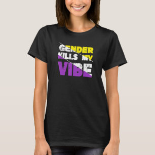 Camiseta Matares de gênero Meu Orgulho Não Binário