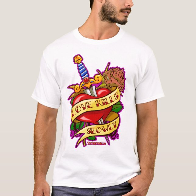 Camiseta Matares do amor lentamente (Frente)