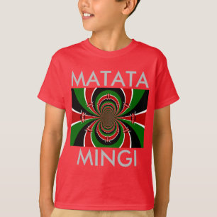 Camiseta Matata Mingi Mantenha o Queniano Hakuna Matata