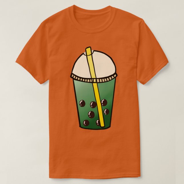Camiseta Matcha Bubble Tea 3 (Frente do Design)