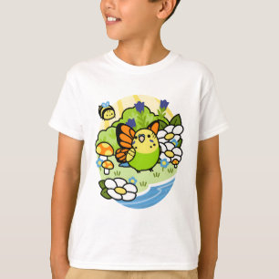 Camiseta Matcha de aves mágicas - Retrato