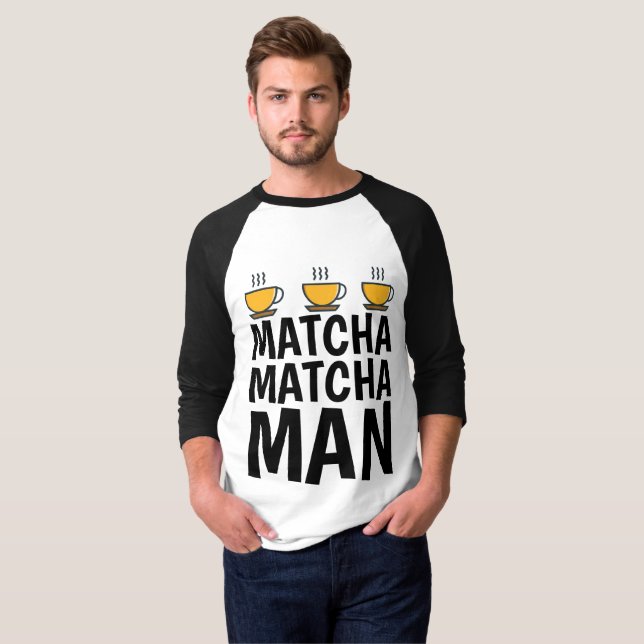 Camiseta Matcha Greeen Tea T-shirts masculinas (Frente Completa)