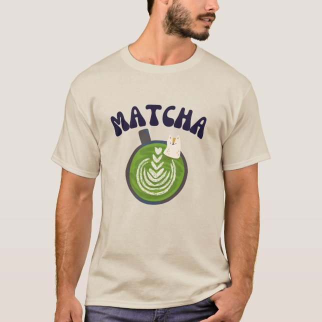 Camiseta Matcha Green Tea , Matcha Latte T-Shirt (Frente)