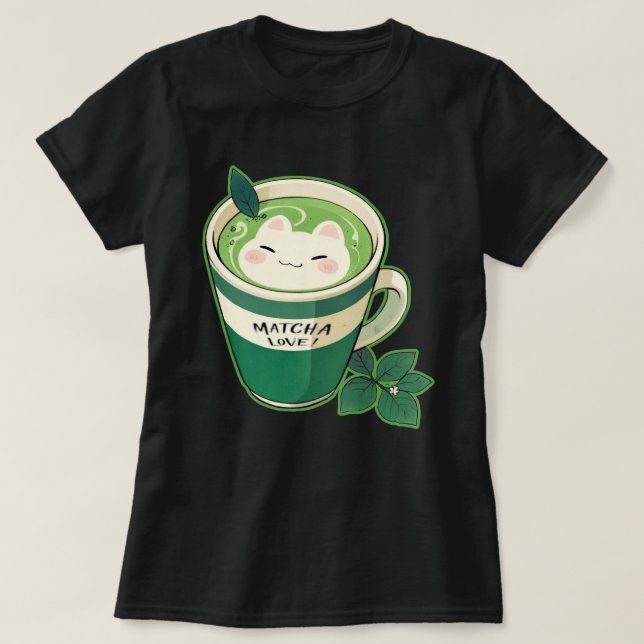 Camiseta Matcha Love Tea Shirt (Frente do Design)