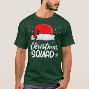 Camiseta Matchi da Família Santa Hat da Casa de Natal Feliz