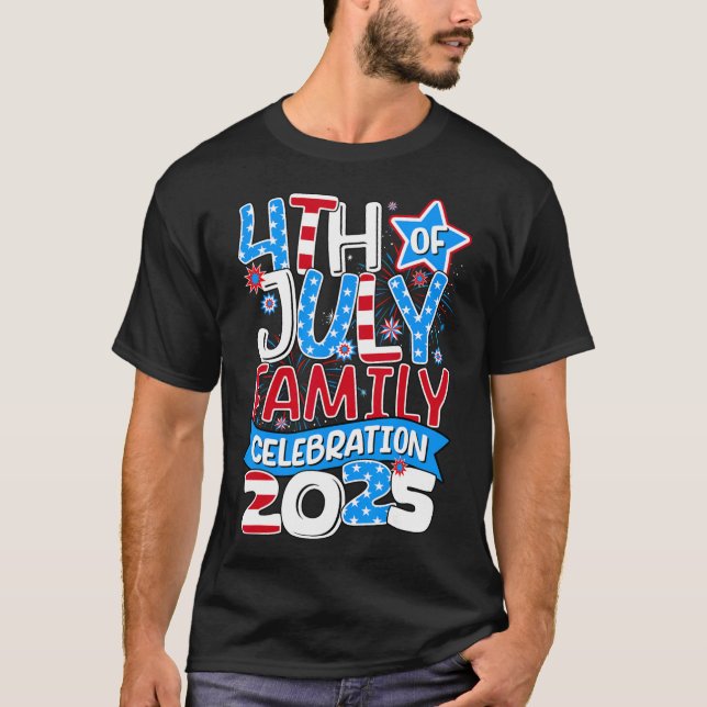 Camiseta Matchin da Família 2025, 4 de julho (Frente)