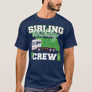 Camiseta Matchin da Família de Caminhões de Lixo de Anivers