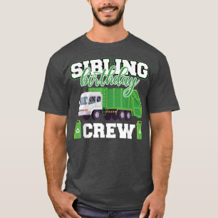 Camiseta Matchin da Família de Caminhões de Lixo de Anivers