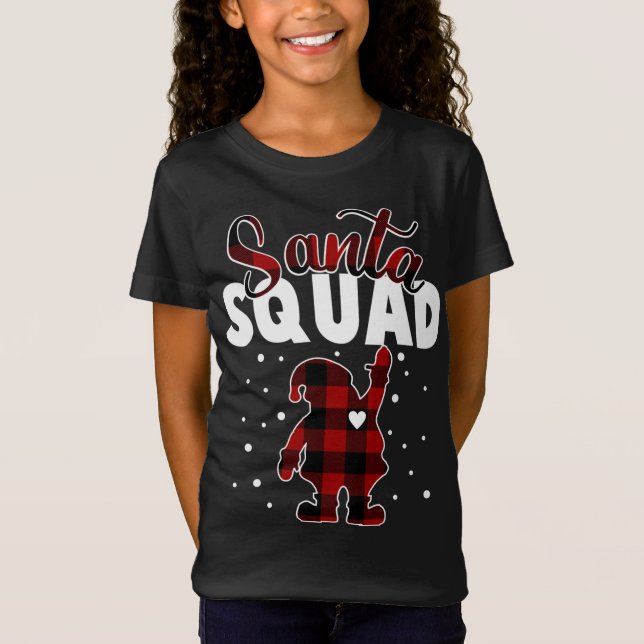 Camiseta Matchin da Família de Natal no Quadrado dos Papais (Frente)