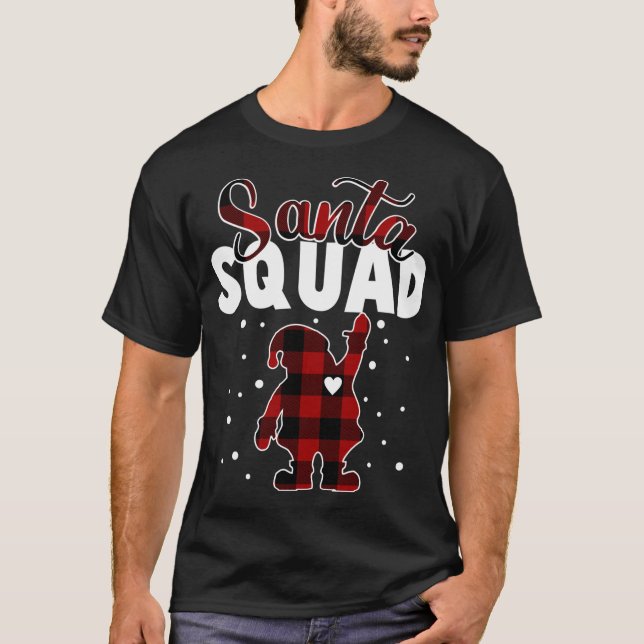Camiseta Matchin da Família de Natal no Quadrado dos Papais (Frente)