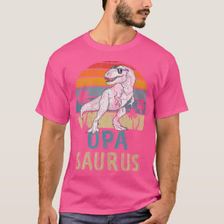 Camiseta Matchin da Família Opasaurus T Rex Dinosaur Opa Sa