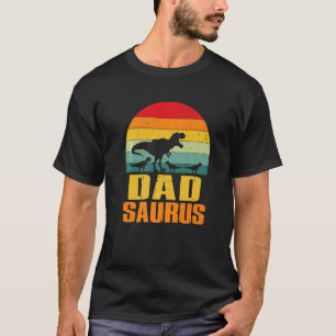 Camiseta Matchin da Família Surus do Pai Dadsaurus T Rex Di